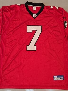 Vintage Michael Vick #7 Men's Atlanta Falcons Jersey Red Reebok